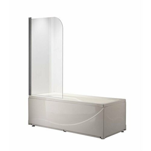 Шторка на ванну Taliente 80x140см распашная прозрачное стекло 6мм профиль хром TA-0814CP 9400₽