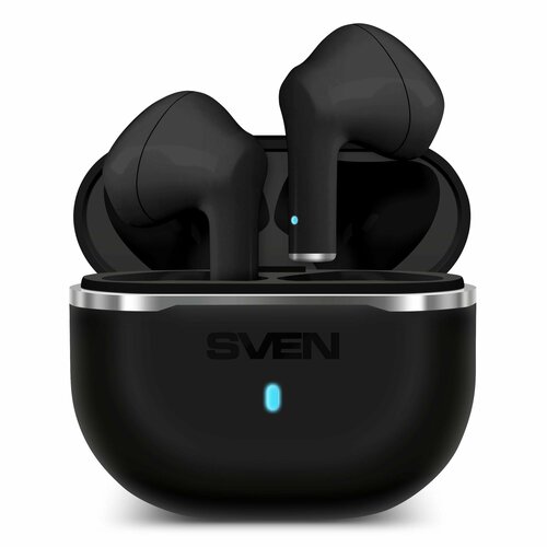 Беспроводные наушники Беспроводная гарнитура SVEN E-180B черный Bluetooth TWS Стерео 131300₽