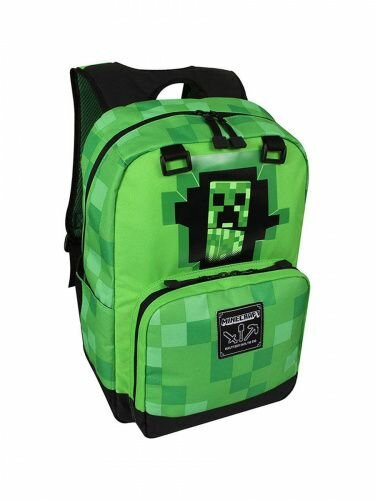 Рюкзак Minecraft Creepy Creeper. Цвет: зеленый.