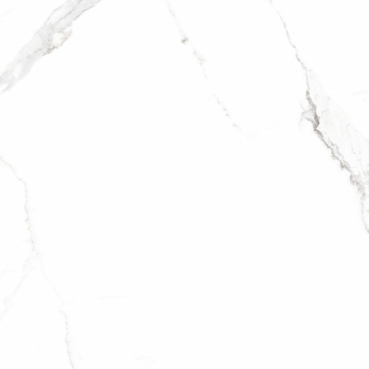 фото Керамогранит Ceradim Statuario Justice Grey белый 80х80 Полированный, уп. 1.92 м2. (3 плитки)