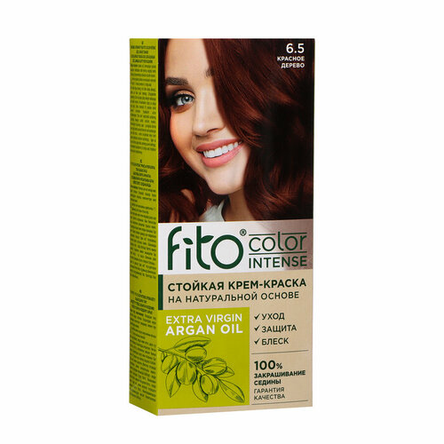 Стойкая крем-краска для волос Fito color intense тон 6.5 красное дерево, 115 мл стойкая крем краска fito косметик only bio color тон 9 3 жемчужный блонд 115 мл