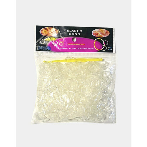 Прозрачные резинки для плетения Loom Bands 600шт 229₽