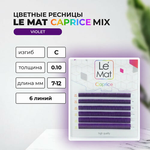 Ресницы Violet Le Maitre Caprice 6 линий C 0.10 MIX 7-12 mm