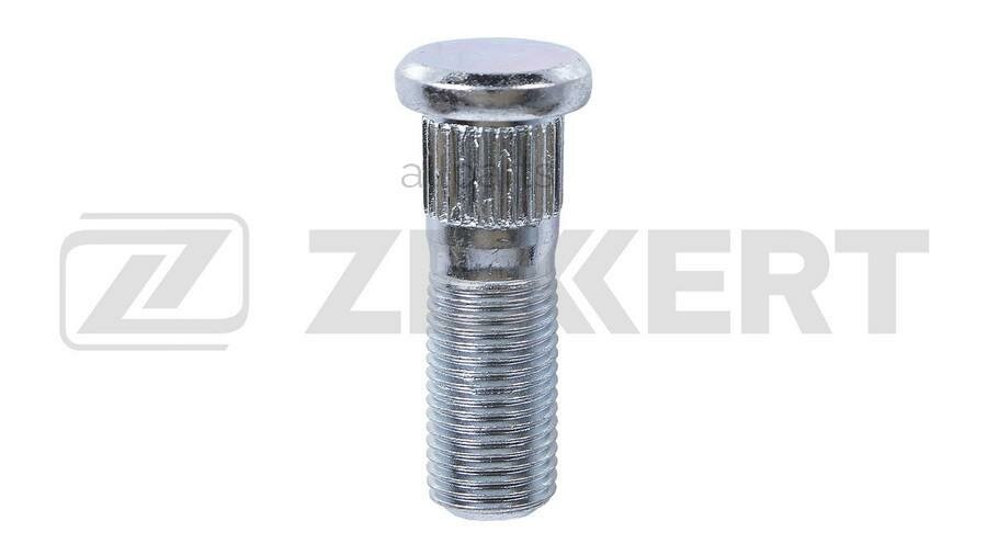 ZEKKERT BE-4140 Шпилька колесная M12 x 1 25 L=41 5 D=12 3 Цинк