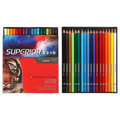 Карандаши акварельные 18 цветов в картонной коробке WCP-18 1305₽