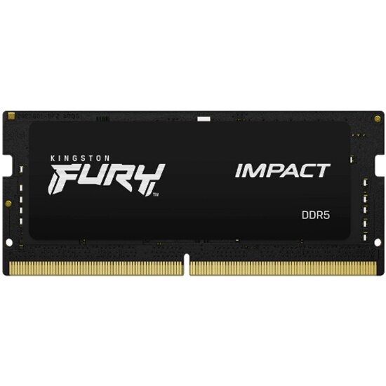 Оперативная память Kingston SO-DIMM DDR5 16Gb(2x8Gb) 4800Mhz pc-38400 FURY Impact CL38 1.1V (KF548S38IBK2-16)