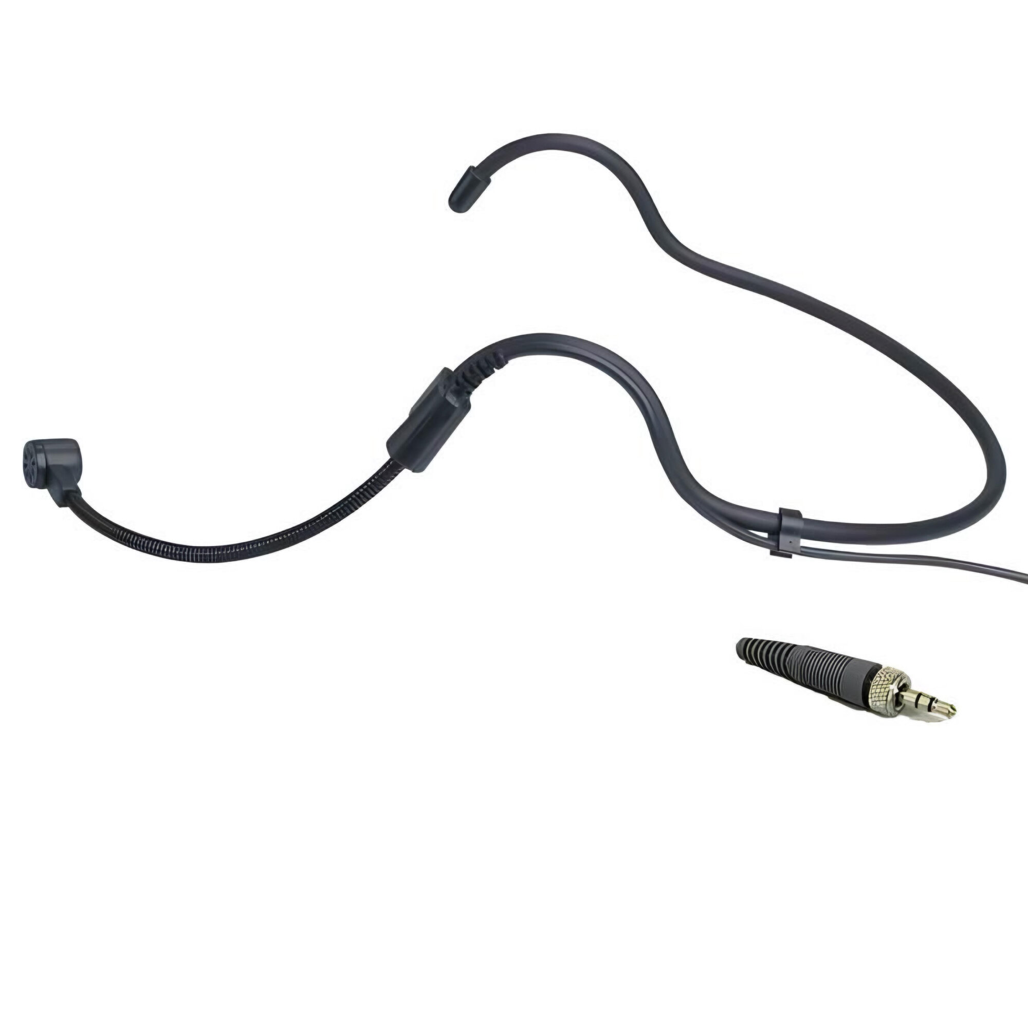 Головной микрофон для поясного передатчика NOIR-audio HS6-J3.5NUT Stereo черного цвета с разъемом мини джек 3,5 мм. с гайкой стерео 3-pin