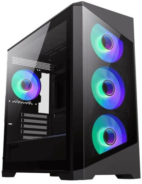 Корпус microATX GameMax Destroyer TGB Без БП чёрный