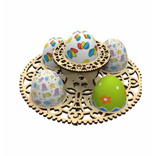 Подставка под пасхальные яйца, поднос под кулич 