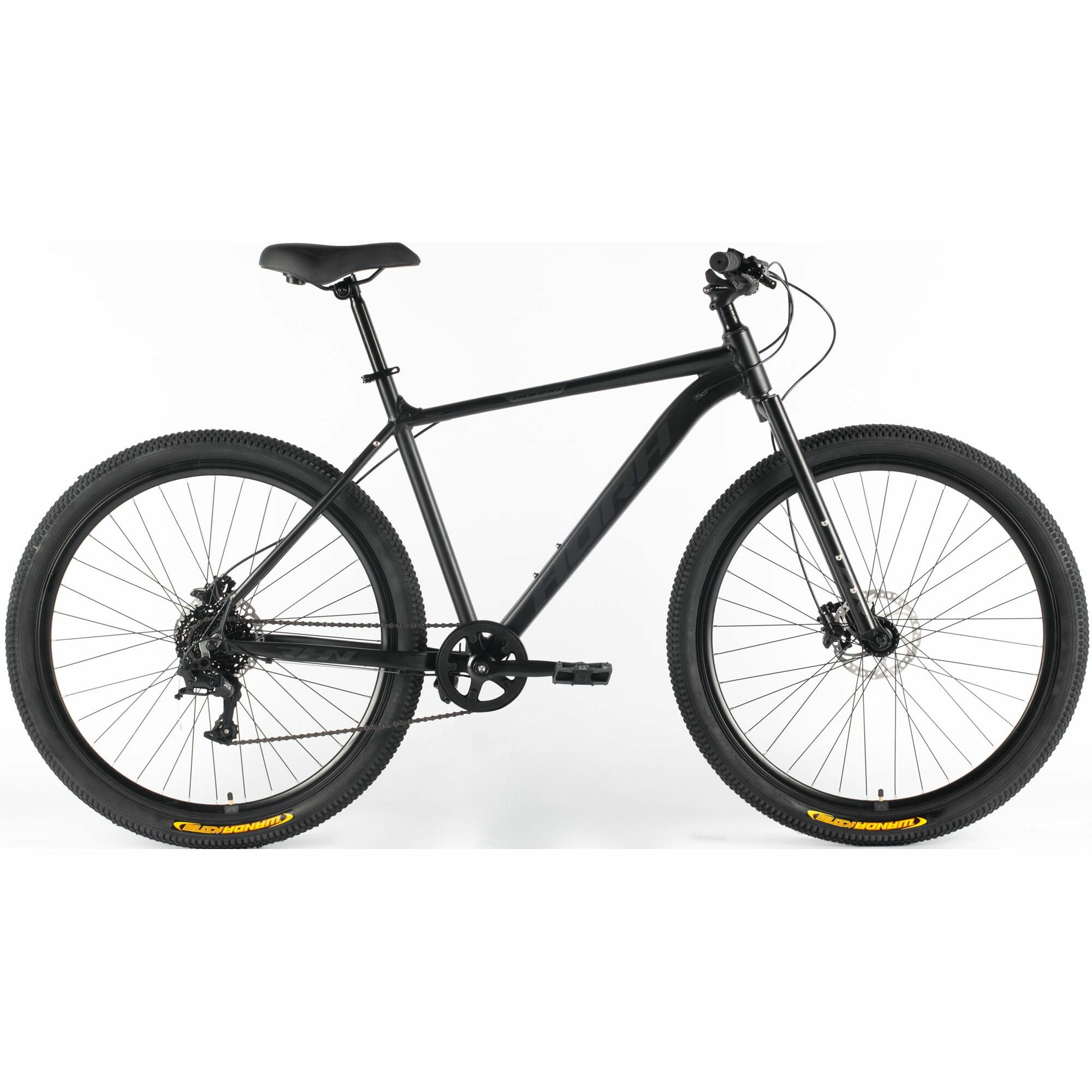 Велосипед горный HORH ROHAN RHD 9.1R 29" (2024), ригид, взрослый, мужской, алюминиевая рама, 8 скоростей, дисковые гидравлические тормоза, цвет Black-Grey, черный/серый цвет, размер рамы 19", для роста 180-190 см
