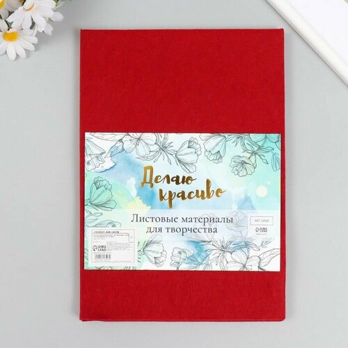 Фетр мягкий 1 мм Бордовый набор 10 листов формат А4 850₽