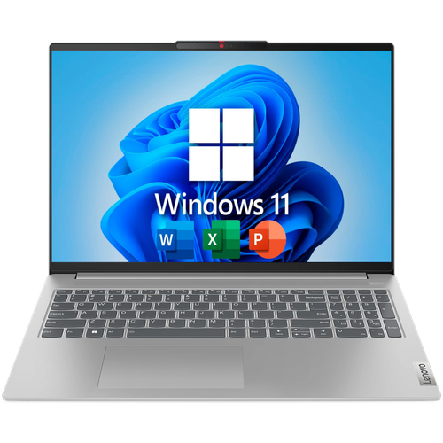 16 Ноутбук Lenovo IdeaPad Slim 5 Gen 8, Intel Core i5-12450H (4.4 ГГц), RAM 16 ГБ, SSD 512 ГБ, Intel UHD Graphics, Windows 11 + Office , Silver, Русская раскладка