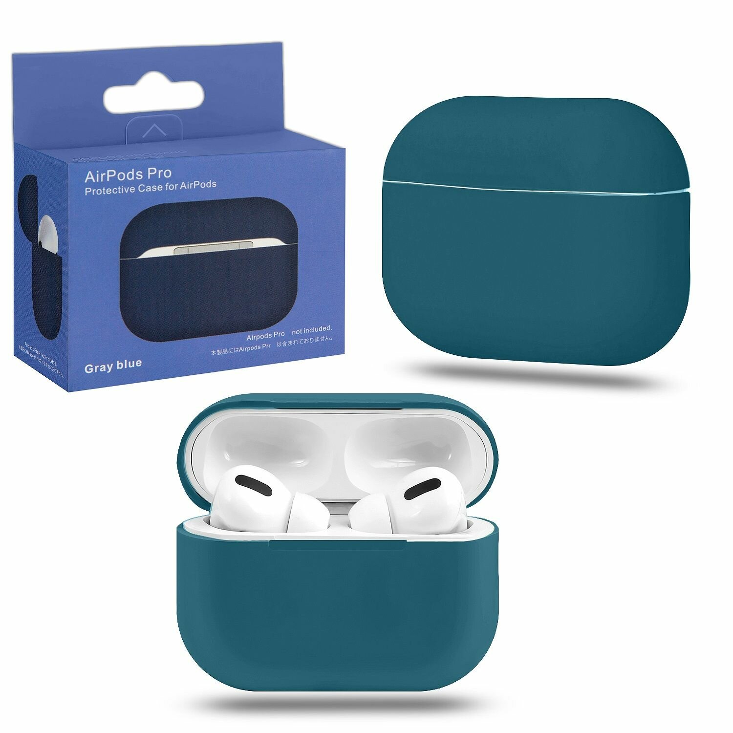 Чехол для наушников Apple AirPods Pro №19 blue