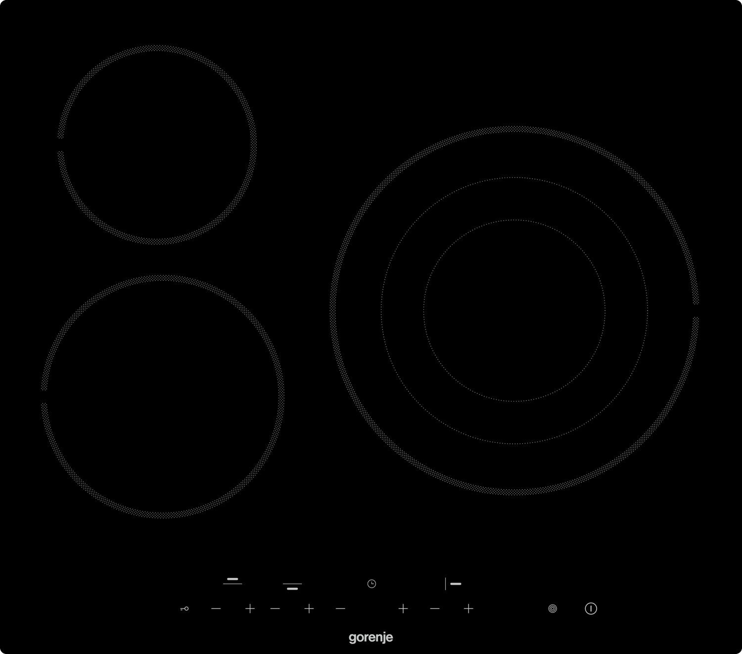 Электрическая варочная панель Gorenje ECT63ASC, черный