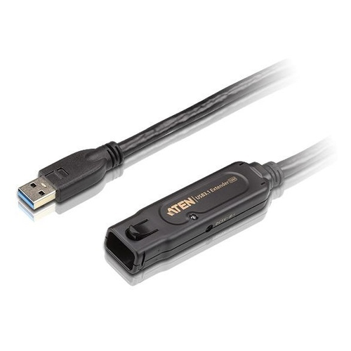 Квм переключатель ATEN USB 3.1 Gen1 Extender Cable(10m) (UE3310-AT-G) настольный kvm переключатель aten cs1824 cs1824 at g 4 портовый настольный usb 3 0 aten cs1824 at g