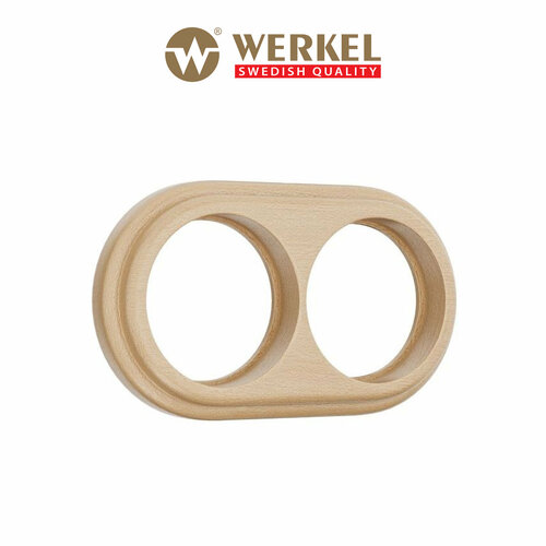 Рамка из дерева на 2 поста Werkel Legend W0025224 (RAMKA 02 WL15 M0) светлый бук