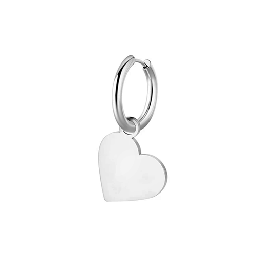 Моносерьга LUMINORA, размер 17 мм, серебристый