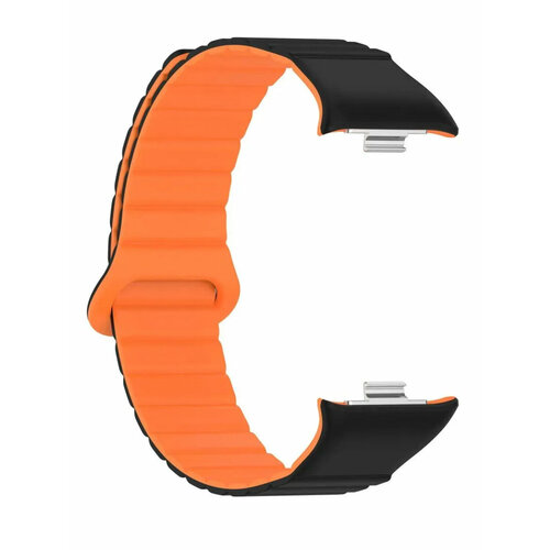 Ремешок для часов Xiaomi Mi Band 8 pro и Redmi Watch 4 магнитный, черный синий, черный