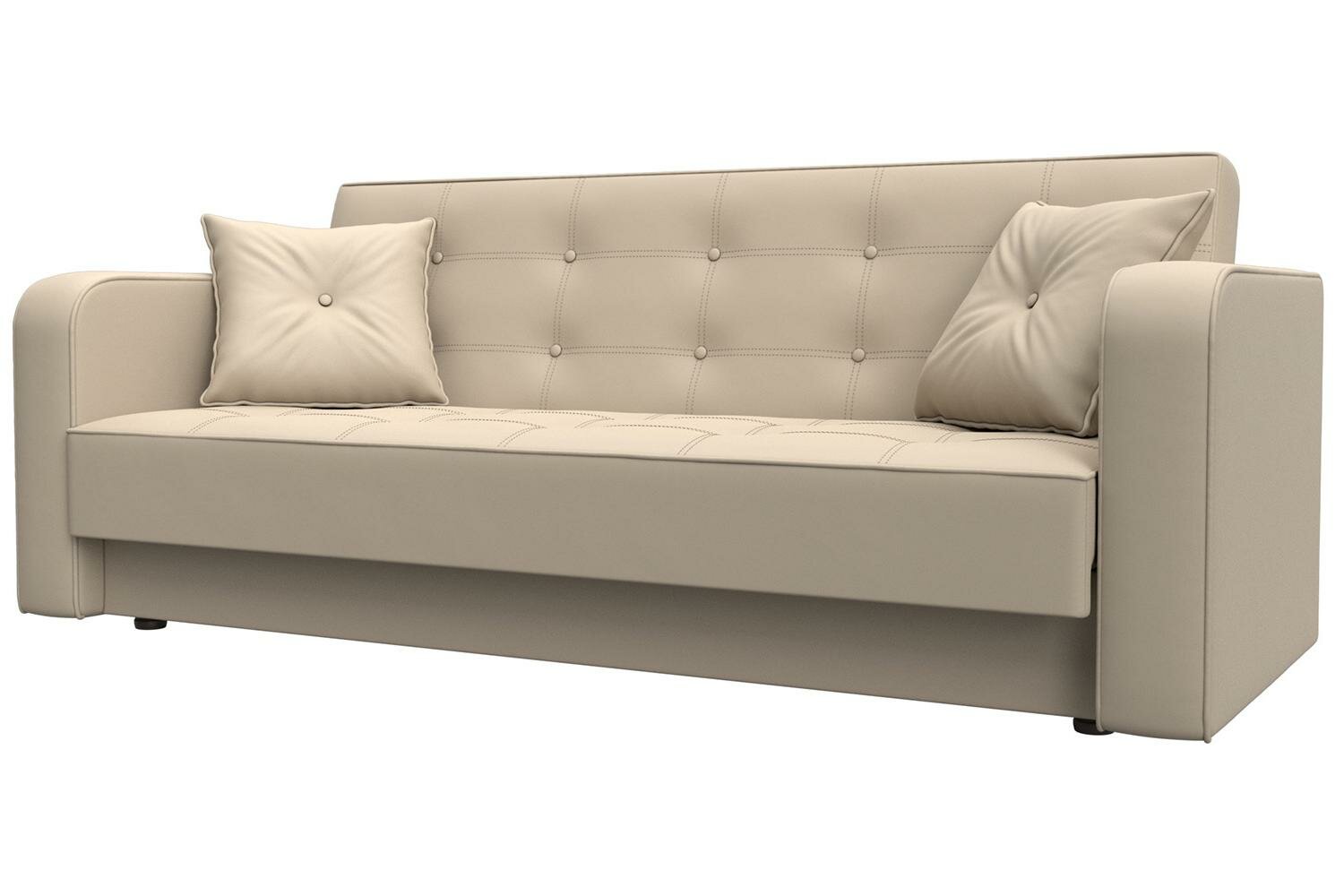 Диван-книжка Hoff Тур 211 х 82 х 86см с ящиком для белья цвет бежевый