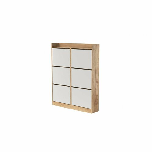 Обувница Охта Лайт 12006 - Дуб вотан Белый гладкий 12490₽