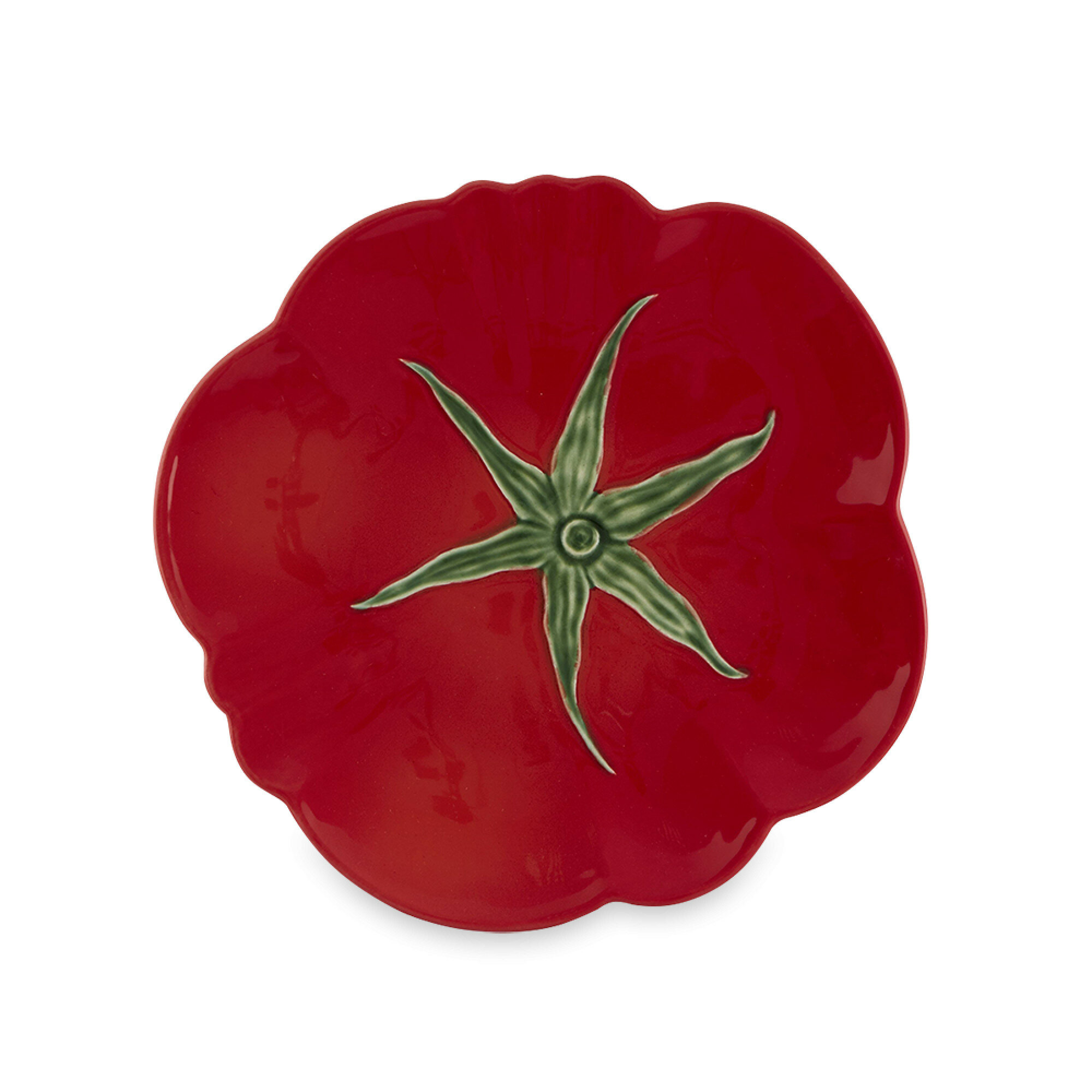 Тарелка 28см Bordallo Pinheiro TOMATO - фото №2