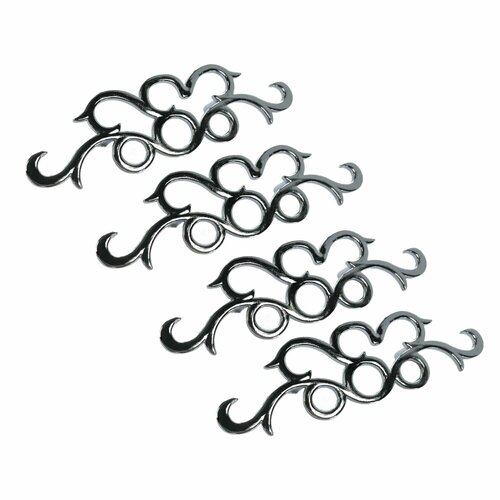 Ручка-скоба фигурная Comforty 2410 96мм хром набор из 4-х шт 700₽