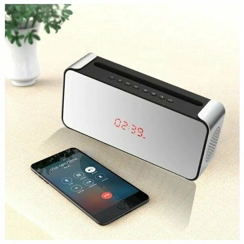 Колонка беспроводная часы Waterproof IPX4 K300 с LED дисплеем портативная Bluetooth блютуз 189000₽