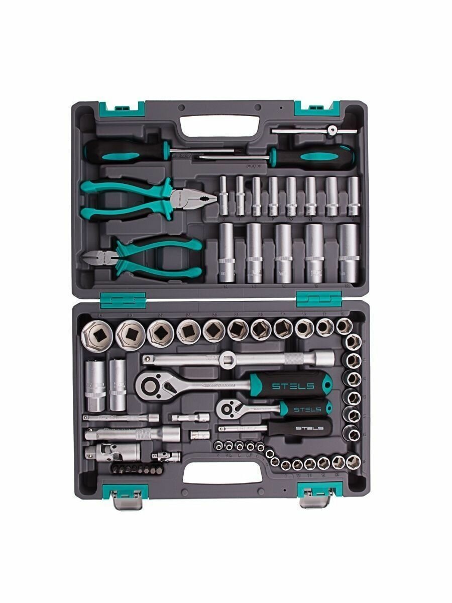 Набор инструментов STELS 14108, 1/2, 1/4, 69 предметов