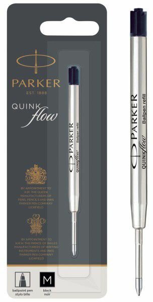 Стержень шариковый Parker QuinkFlow Z08 (CW1950369) M 1мм черные чернила блистер