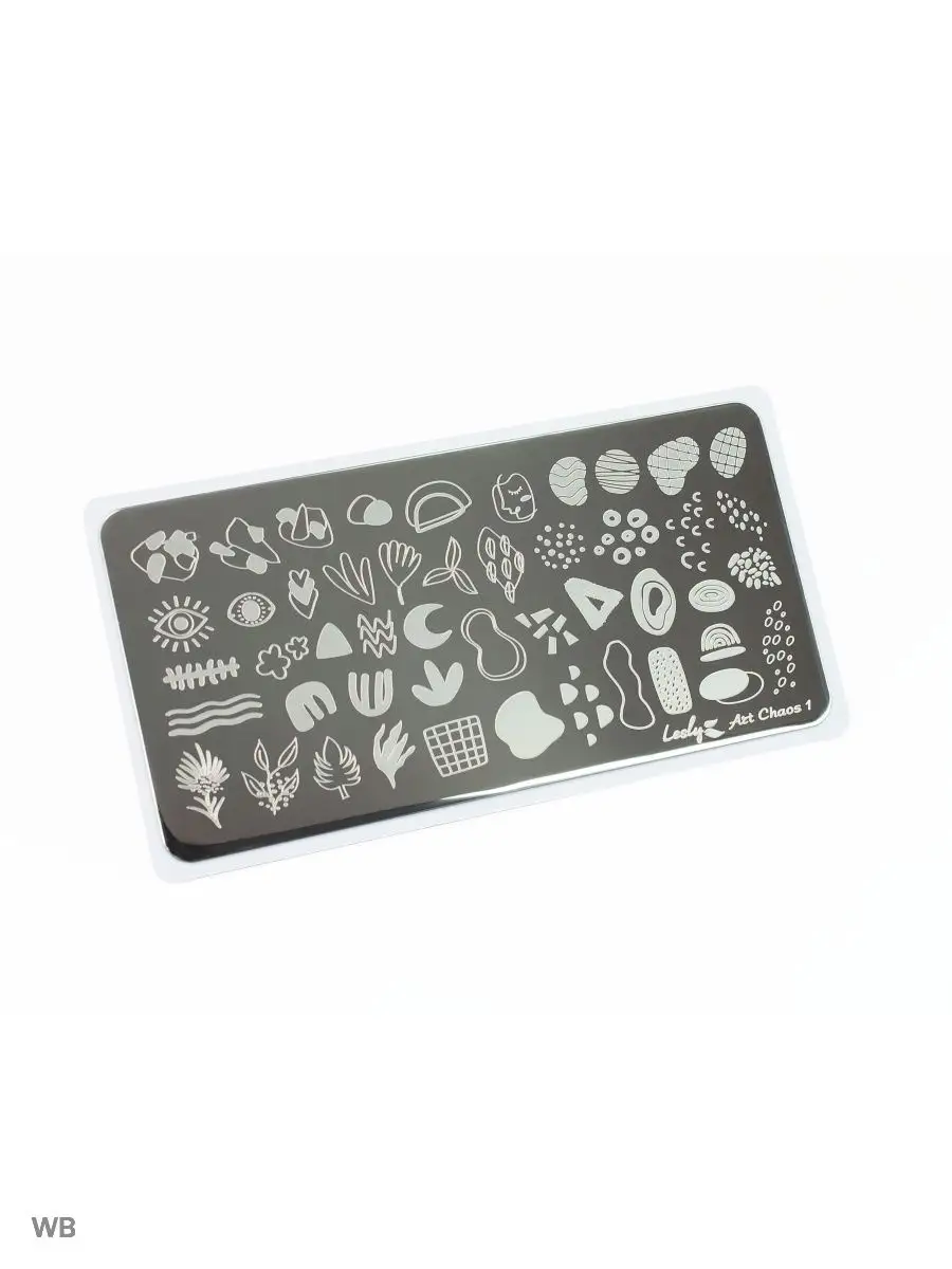 Lesly Пластина для стемпинга Art chaos1 6х12см