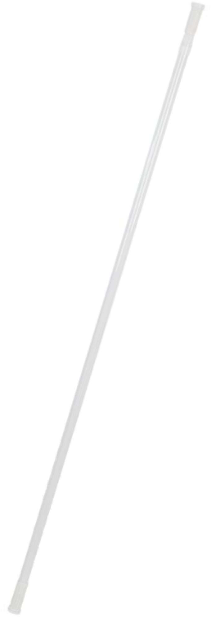 Карниз для ванной Рыжий кот телескопический из нержавеющей стали белого цвета длина 1.4-2.6м / штанга для шторы