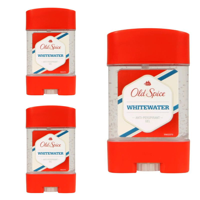 OLD SPICE Гелевый дезодорант-антиперспирант Whitewater, 70мл, 3 шт