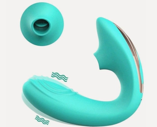 Изображение товара Вибростимулятор Funtasy tongue love (голубой) Вакуумная стимуляция + Вибрация реалистичные ощущения / вибратор женский/ вибраторы для девушек/ фаллоимитатор/+18/ Фиолетовый