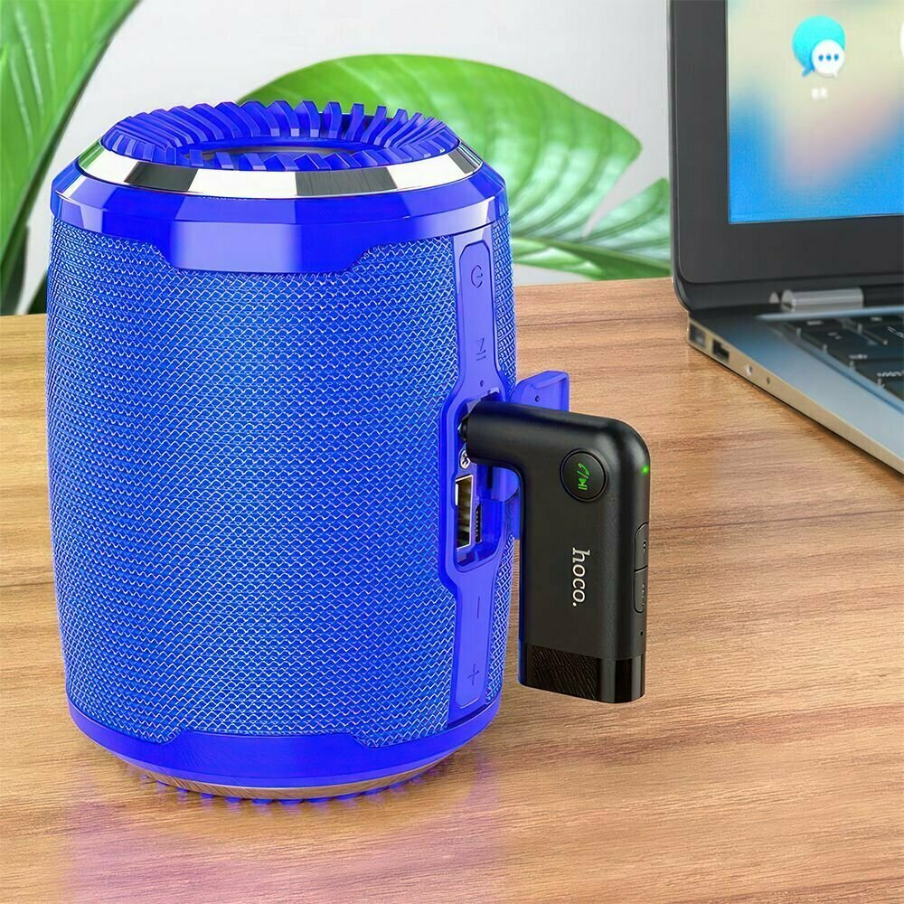 Bluetooth адаптер HOCO E53 Dawn Sound BT 5.0, 3.5 мм (черный) — фото 1