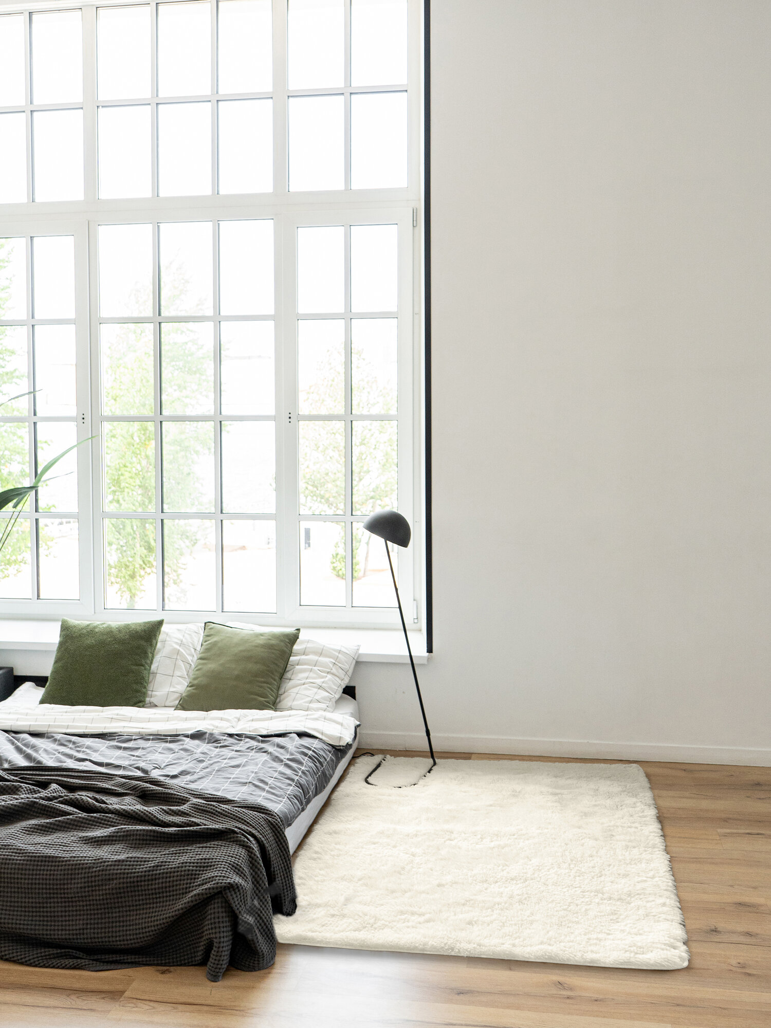 фото Коврик прикроватный серый 120*160