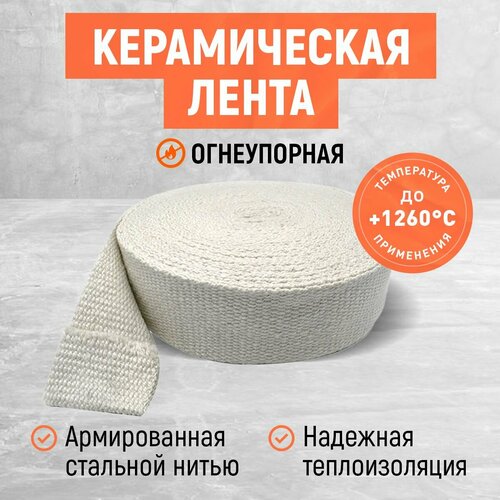 Керамическая лента. Огнестойкая Термолента.