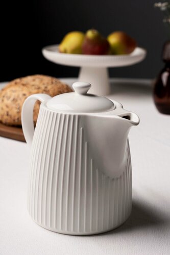 Изображение товара Чайник заварочный BILLIBARRI "Carve Matt" 1000мл, фарфор