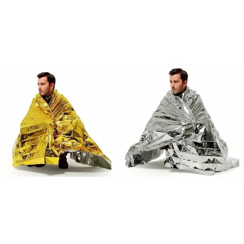 Термоодеяло следопыт 160х210 см двухстороннее 299₽