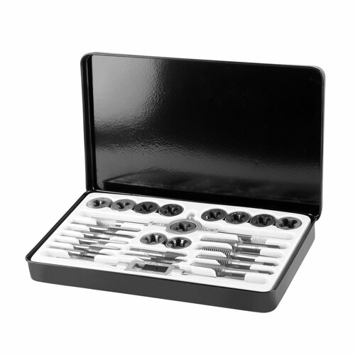 Набор метчиков и плашек 24 предмета 14-12 в метал кейсе AV Steel 2239₽