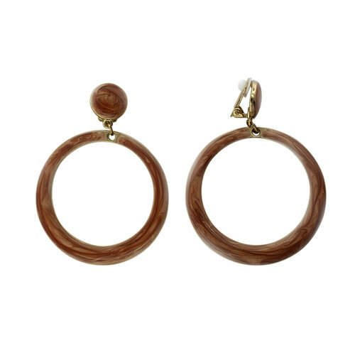 Серьги с подвесками Эстет коричневый 1280₽