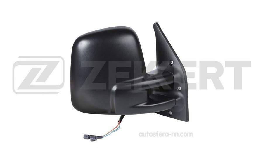 ZEKKERT SP4063 Зеркало в сборе правое / текстурное / выпуклое / эл регул / с подогр VW Transporter IV 90-