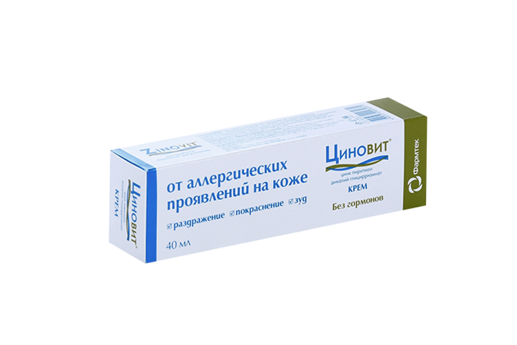 Крем Циновит от аллергии и раздражения туба 40 мл