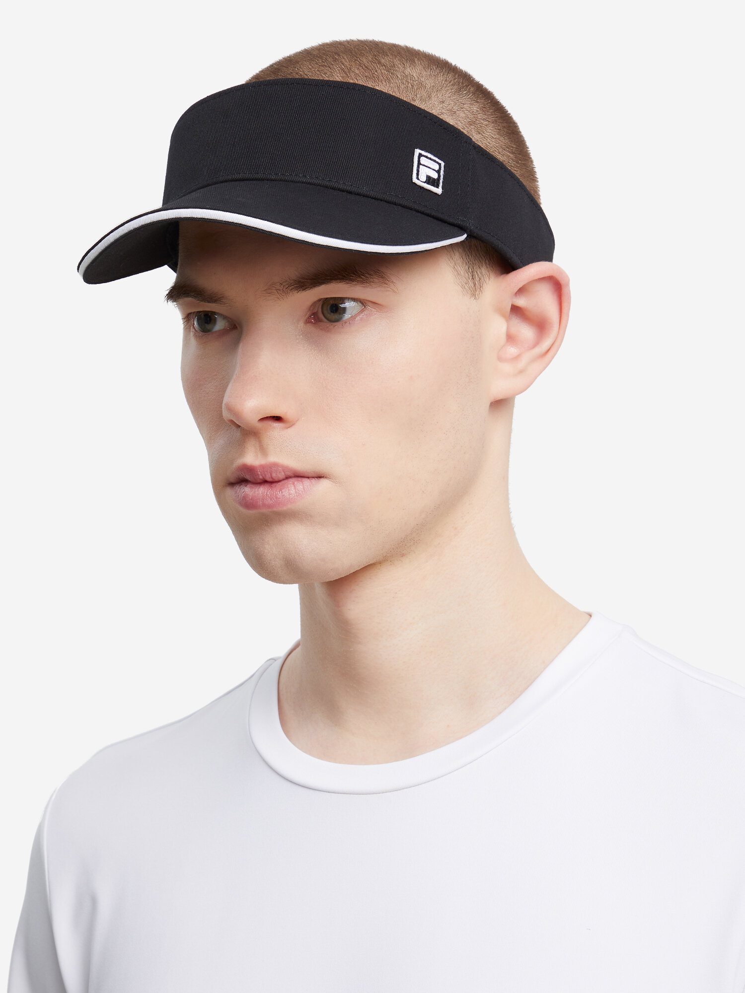 Козырёк Fila для мужчин и женщин, размер one size, черный — фото 1