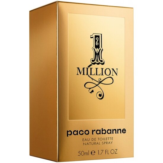 Мужская туалетная вода Paco Rabanne 1Million, 50 мл — фото 1
