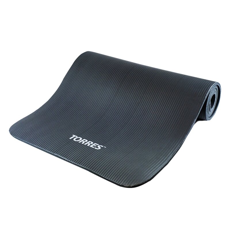 фото Коврик для йоги TORRES SOFT, YL10110, NBR (синтетический каучук), толщина 1 см, серый