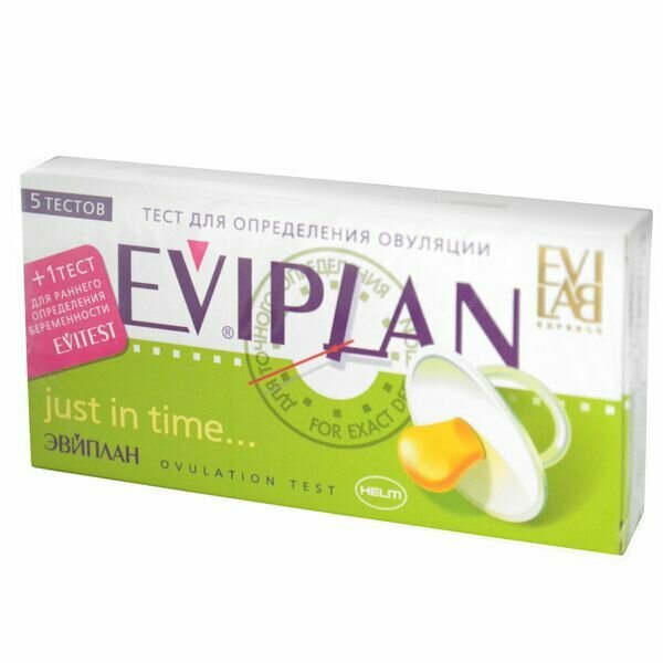 Тест на БеременностьОвуляцию EVIPLAN Комфорт N5 1 