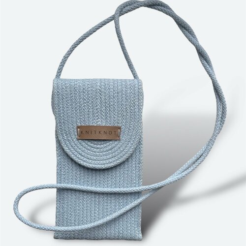 Сумка кросс-боди KNIT KNOT, светло-голубой