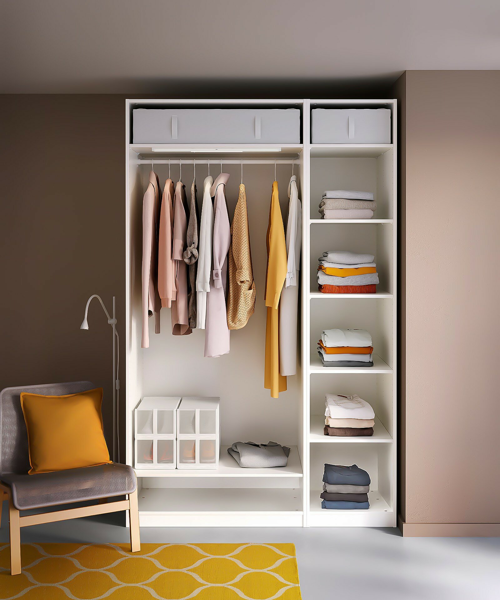 Гардероб PAX IKEA 150x58x236 см (белый) 150*58*236 см, Белый Фиеста