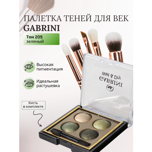 Тени для век Терракотовый квартет запеченные в палетке их четырех оттенков сатиновый финиш бело-голубые 60 г 837₽