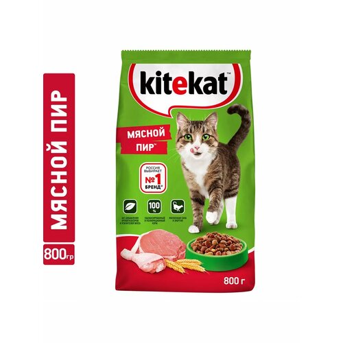 Корм для кошек Kitekat мясной пир 800г